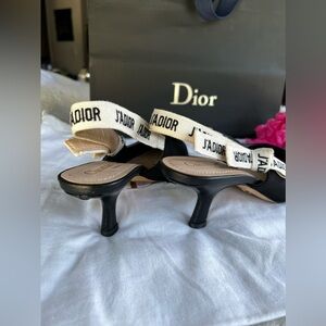 Christian Dior J' Adior Slingback Pumps Size 38 EUC